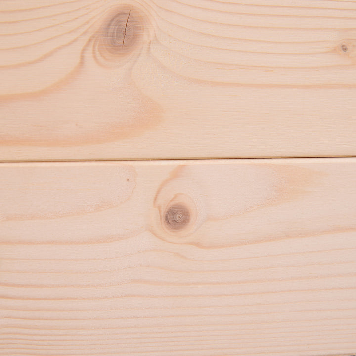 MCL Garden Wooden Planters， Rectangular Raised Bed,Flower Box, Fir Wood Indoor/Outdoor, Oak Tone, 86L x 46W x 76Hcm