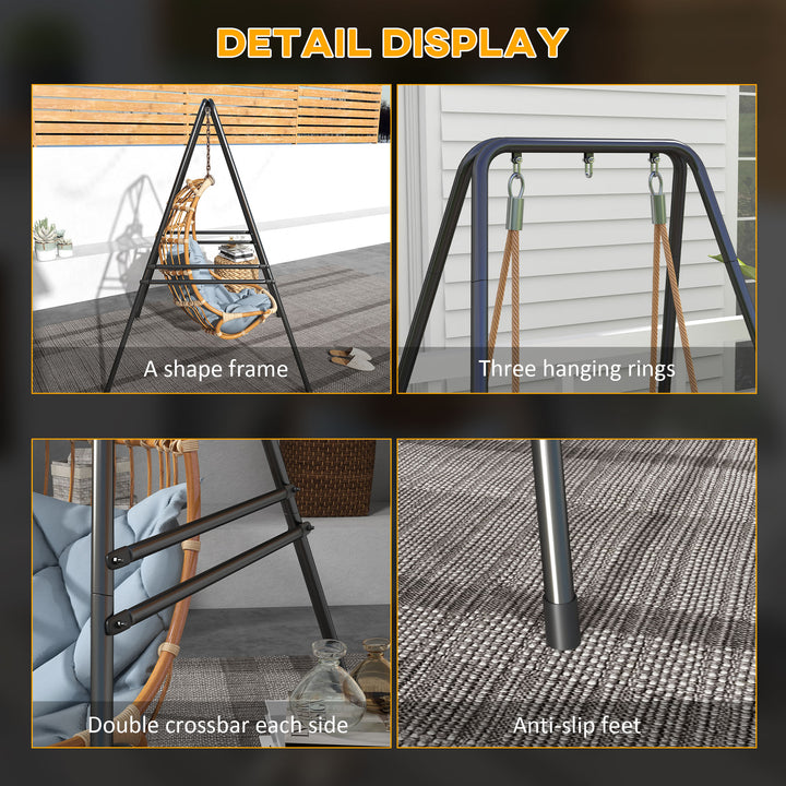 Hammock Chair Stand, Hanging Heavy Duty Metal Frame Hammock Stand for 