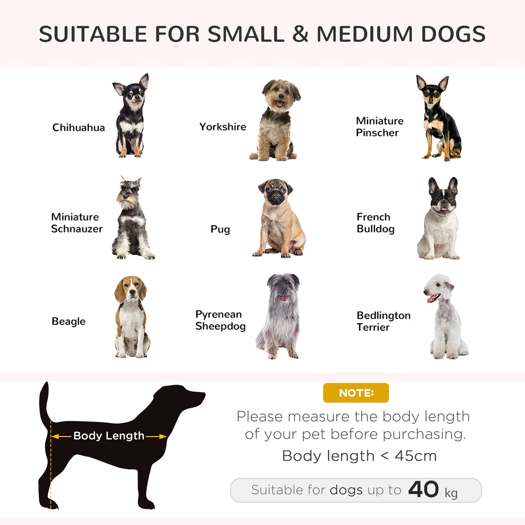 Elevated Dog Sofa Bed, with Cushion, for Medium and Small Dogs, Grey