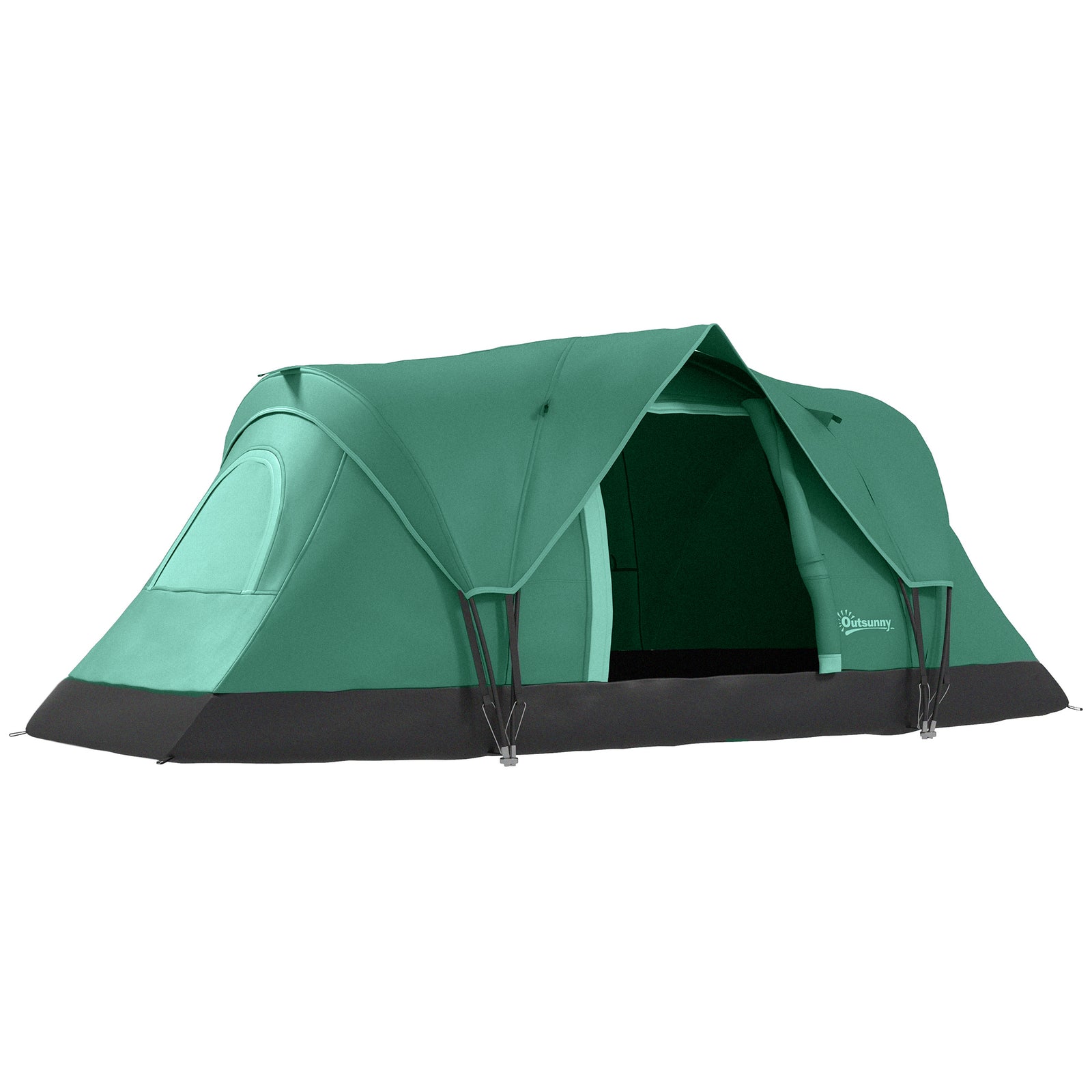 5-6 Man Dome Camping Tent - Dark Green