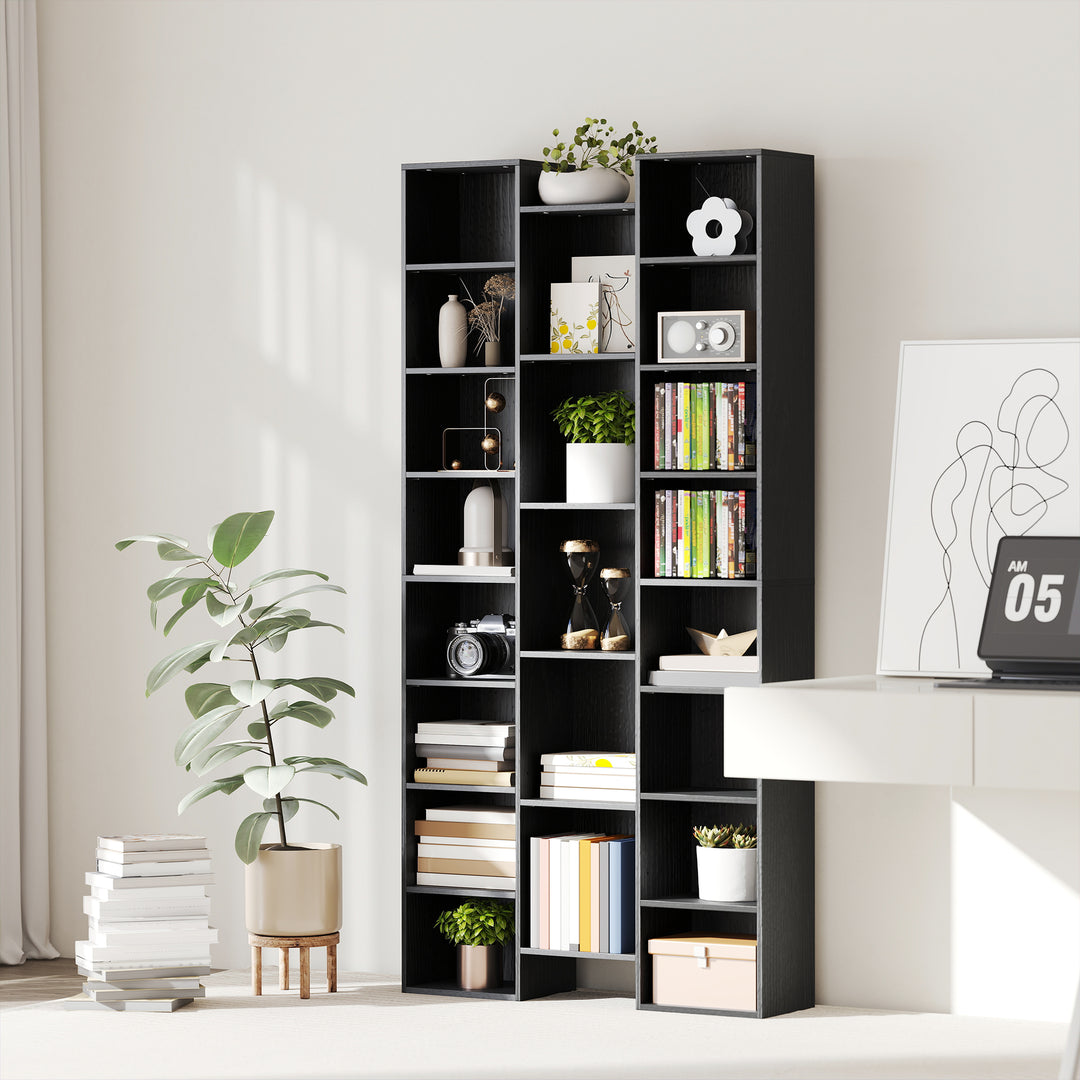 MCL 21-Compartment Bookshelf - Black