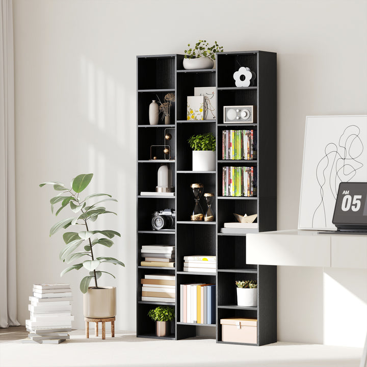 MCL 21-Compartment Bookshelf - Black