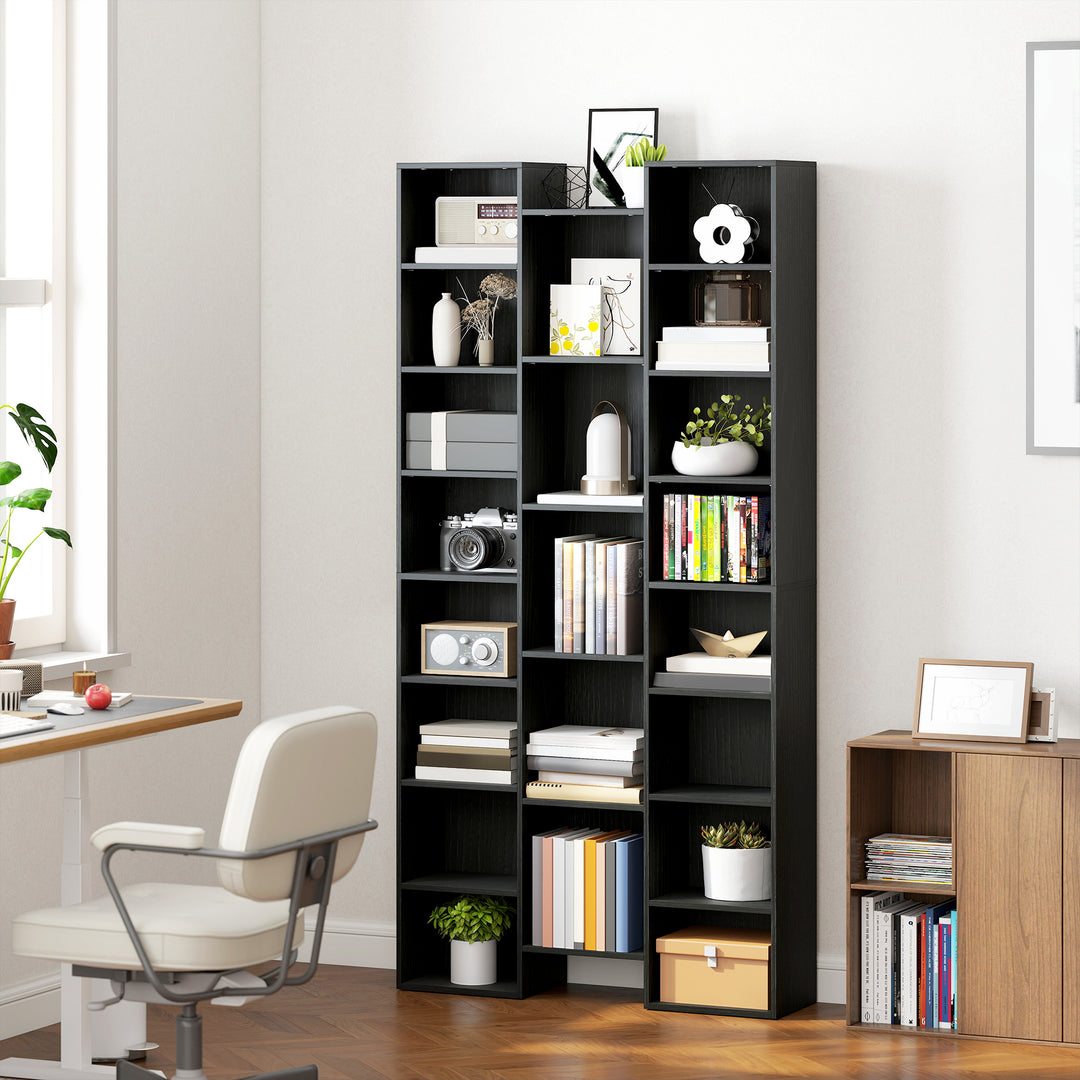 MCL 21-Compartment Bookshelf - Black