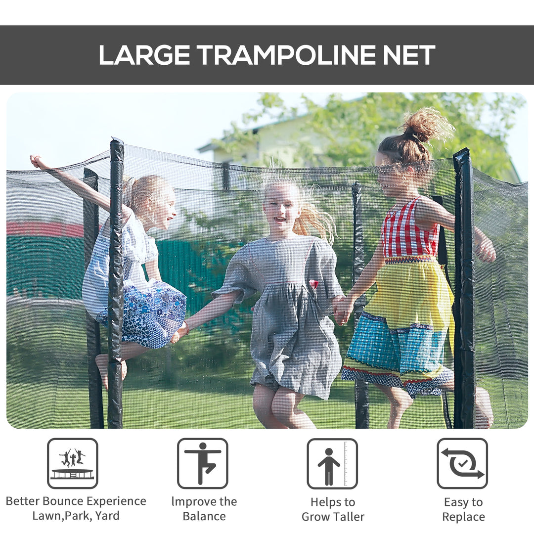 8ft Trampoline Replacement Net, Black
