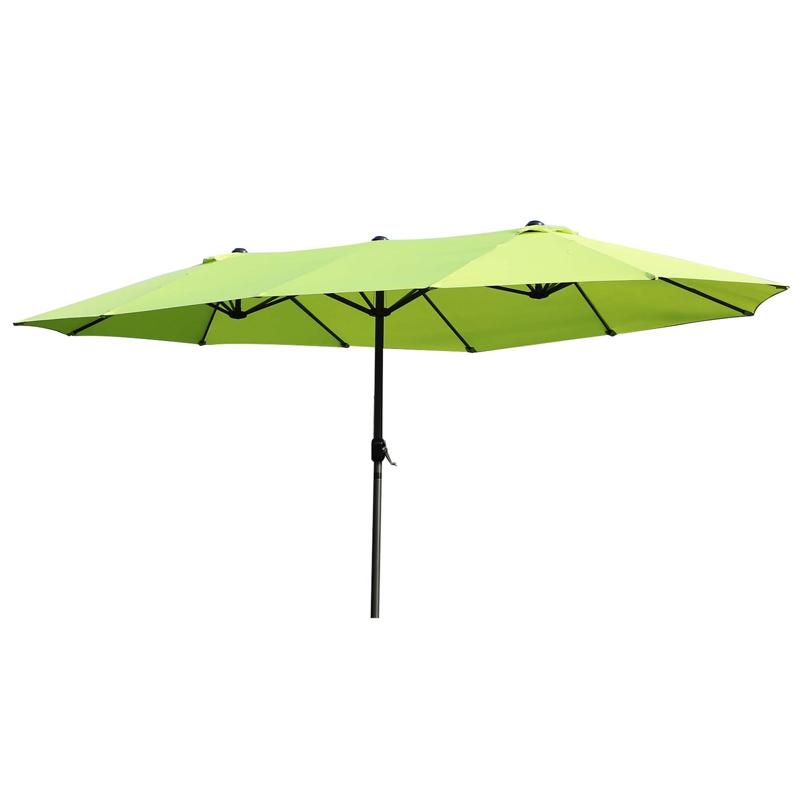 Double-side Umbrella Parasol, Φ2.7x4.6Wx2.4H m-Grass Green