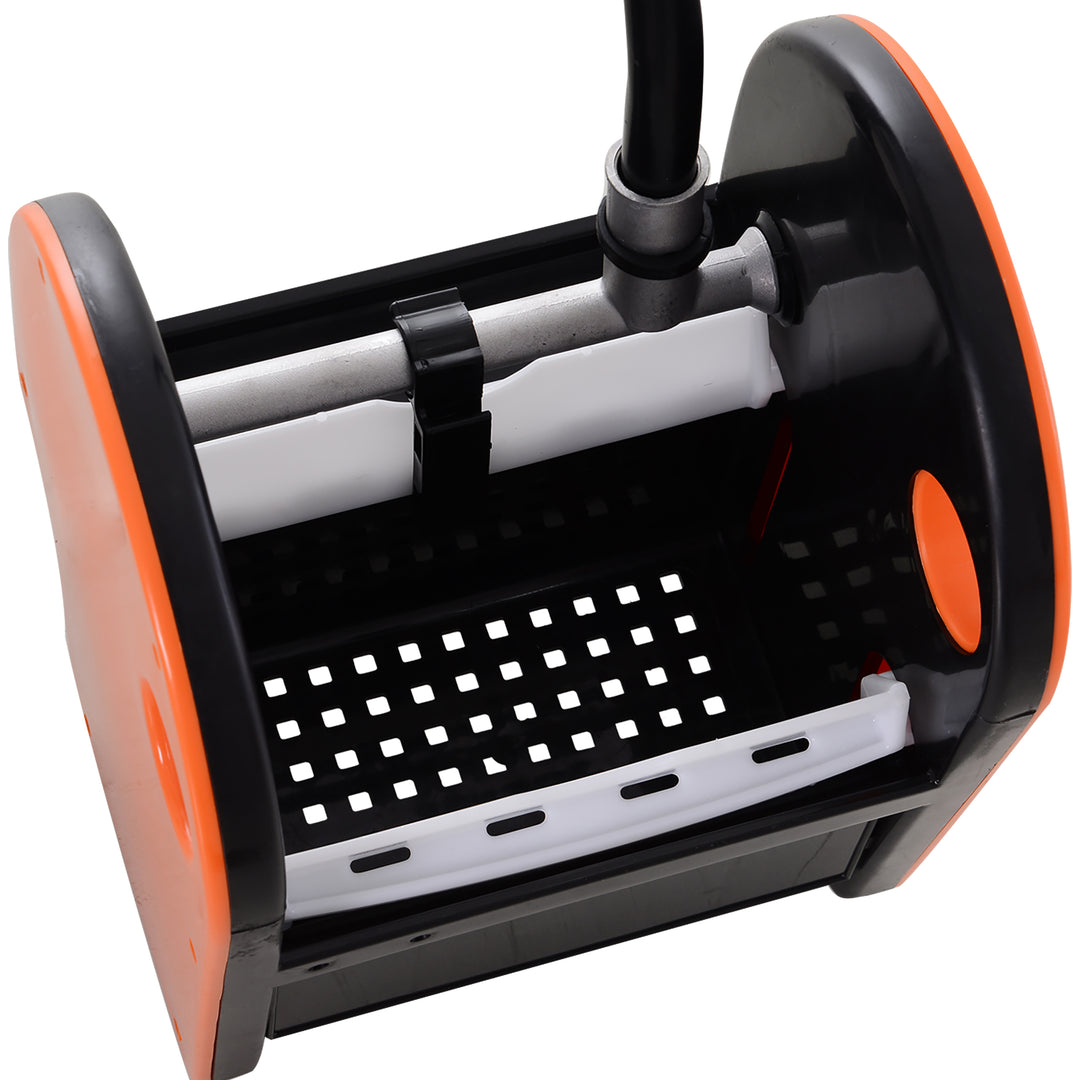 MCL 25L Mop Bucket, with Wringer, Wheels and Handle - Orange