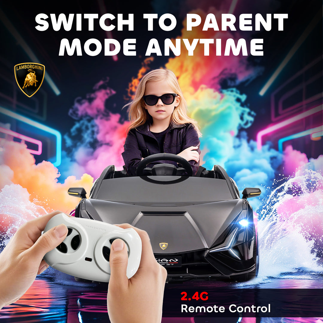 Lamborghini Sian Licensed Electric Car for Kids, 12V Kids Electric Rid