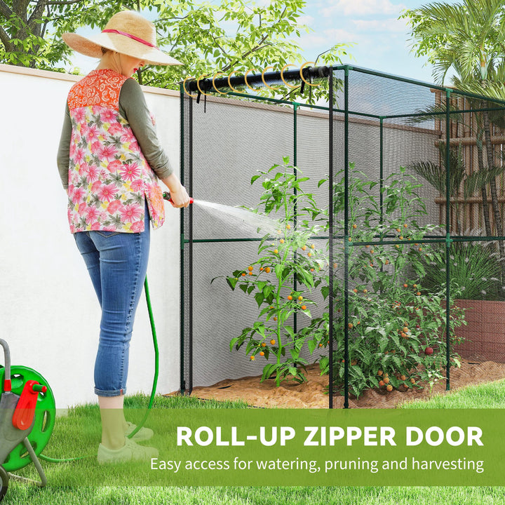 Fruit Cage Bird Netting, Brassica Cage Plant Protection Tent with Zipped Door, Anti Bird, Insects, Small Animals