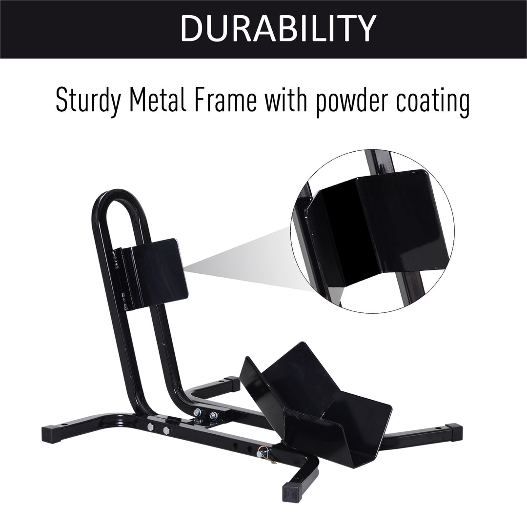 MCL Metal Motorcycle Motorbike Wheel Chock Locking Stand System 17", 19", 21"/43, 48, 51 cm Front Wheels Steel Adjustable Fixing Tyre Holder Support