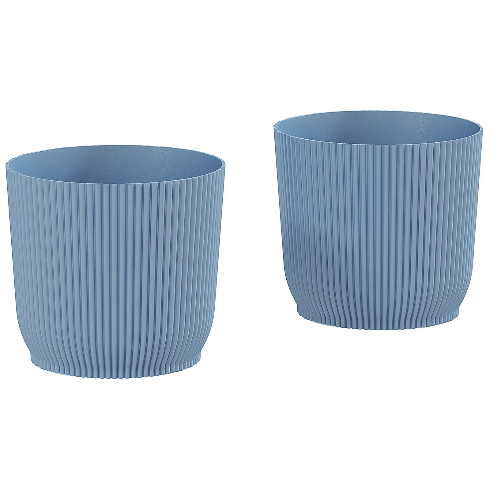 Set of Two Ф22cm Planters - Blue