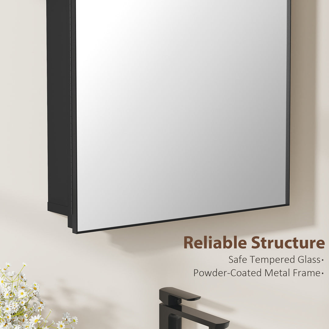 Bathroom Mirror Cabinet with Mirror, Arched Wall Mounted Bathroom Cabi