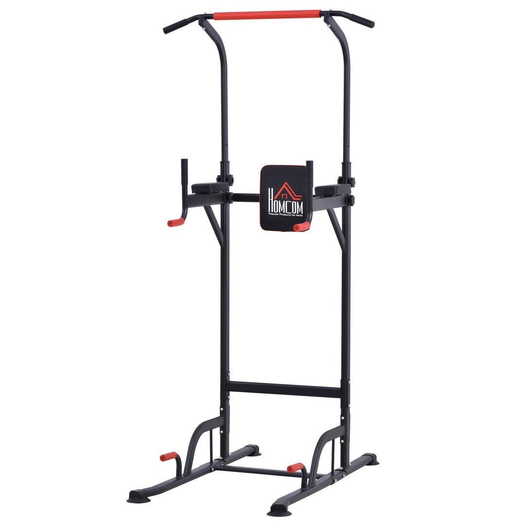 HOMCOM Pull Up Station Bar Power Tower Station for Home Office Gym Traning Workout Equipment | Aosom UK