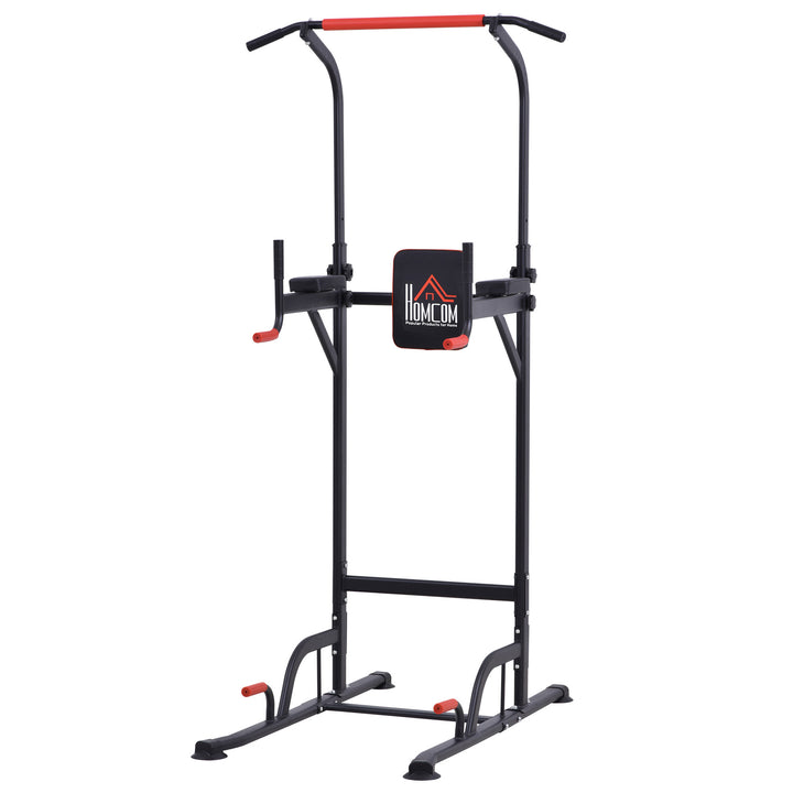 HOMCOM Pull Up Station Bar Power Tower Station for Home Office Gym Traning Workout Equipment | Aosom UK