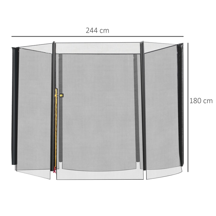 8ft Trampoline Replacement Net, Black