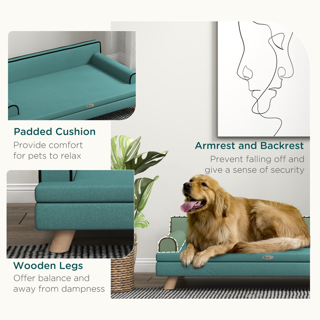 PawHut Dog Sofa with Legs, Water