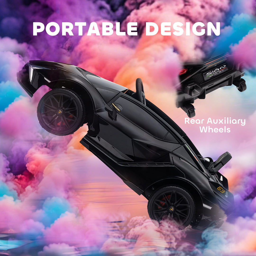 Lamborghini Sian Licensed Electric Car for Kids, 12V Kids Electric Rid