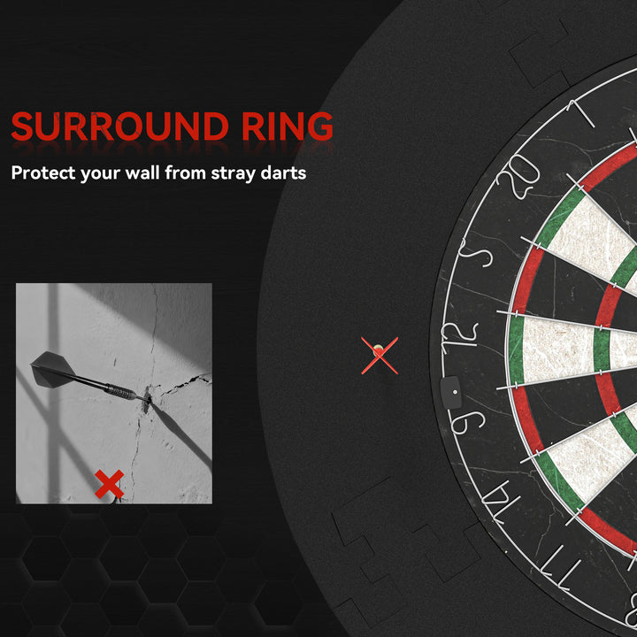 Professional Bristle Dartboard Set with EVA Surround Ring, 6 Steel - view 5