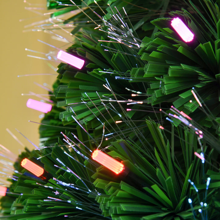 MCL 5FT Pre-Lit Artificial Christmas Tree w/ Lights Star Topper Metal Base Home Seasonal Decoration