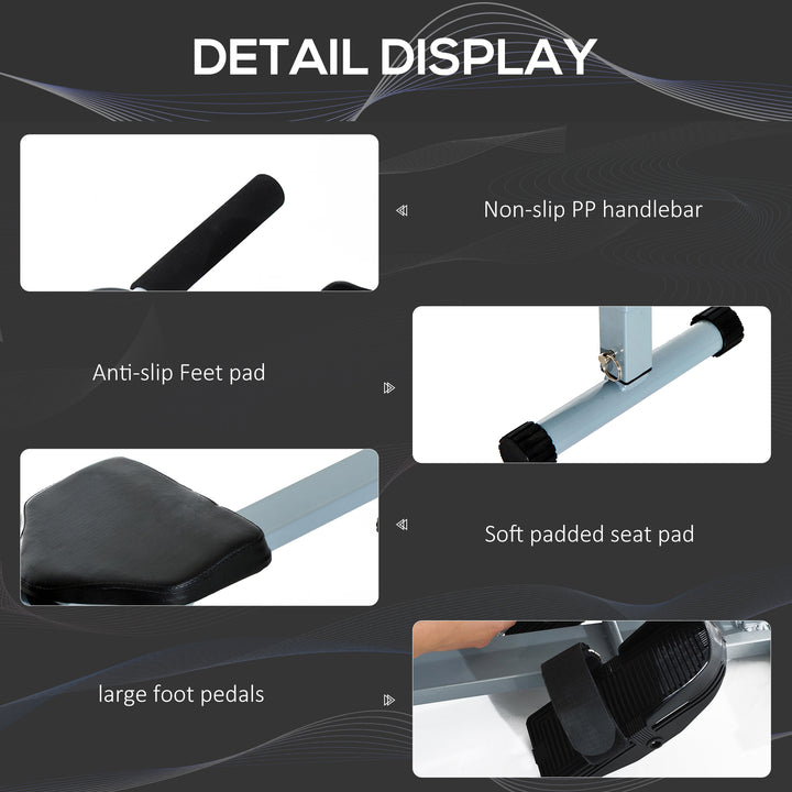 MCL Rowing Machine Cardio Rower Workout Fitness Body Tonner Home Gym Training