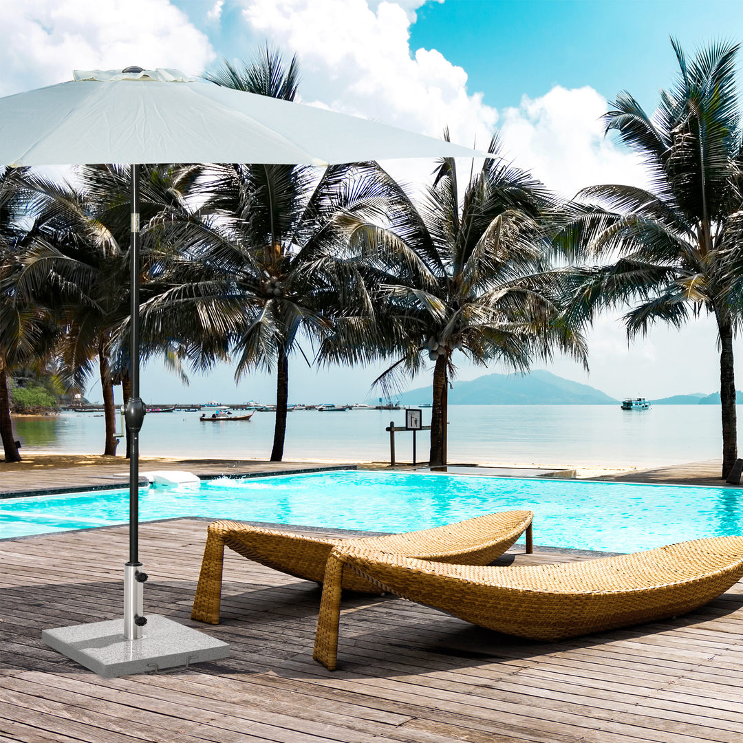 MCL 25kg Garden Umbrella Base Durable Parasol Holder Patio Furniture Outdoor Sunshade Marble Stand