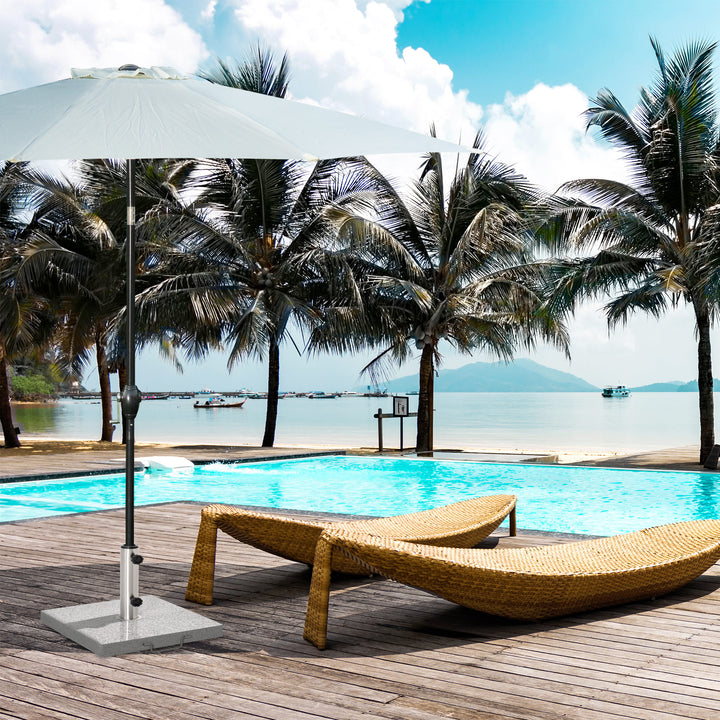 MCL 25kg Garden Umbrella Base Durable Parasol Holder Patio Furniture Outdoor Sunshade Marble Stand