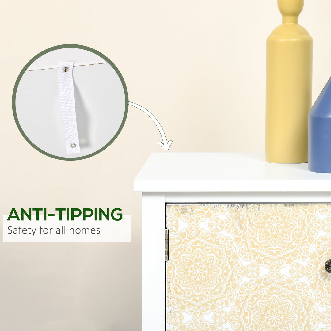 MCL Drawer Table Sideboard Multi-purpose Storage Chest Shabby Chic Entryway Living Room Bedroom Furniture Organizer Unit