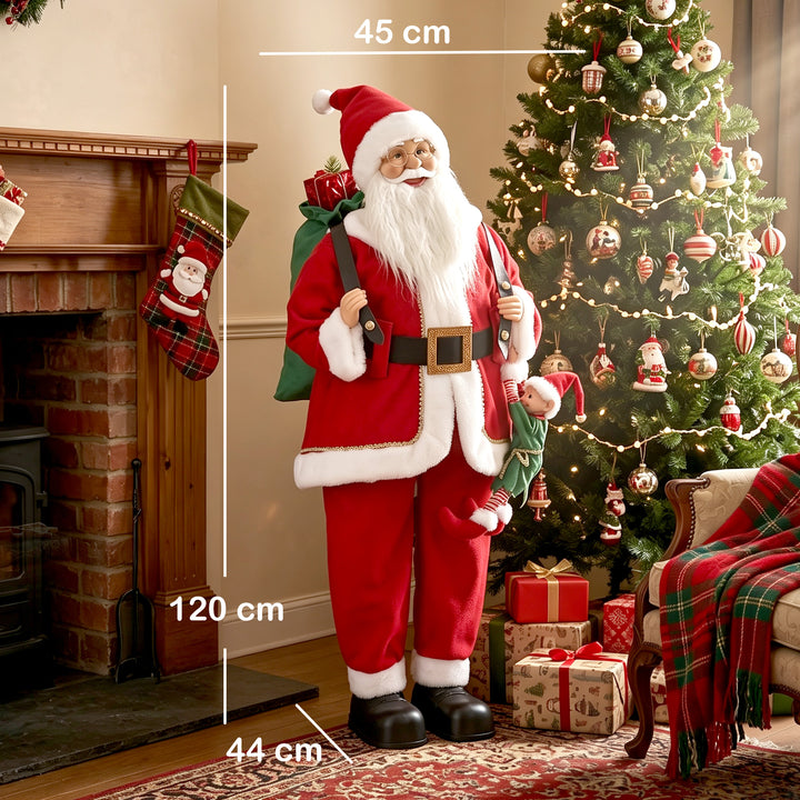 4ft Singing Dancing Santa Claus, Standing Christmas Animated Santa - view 3