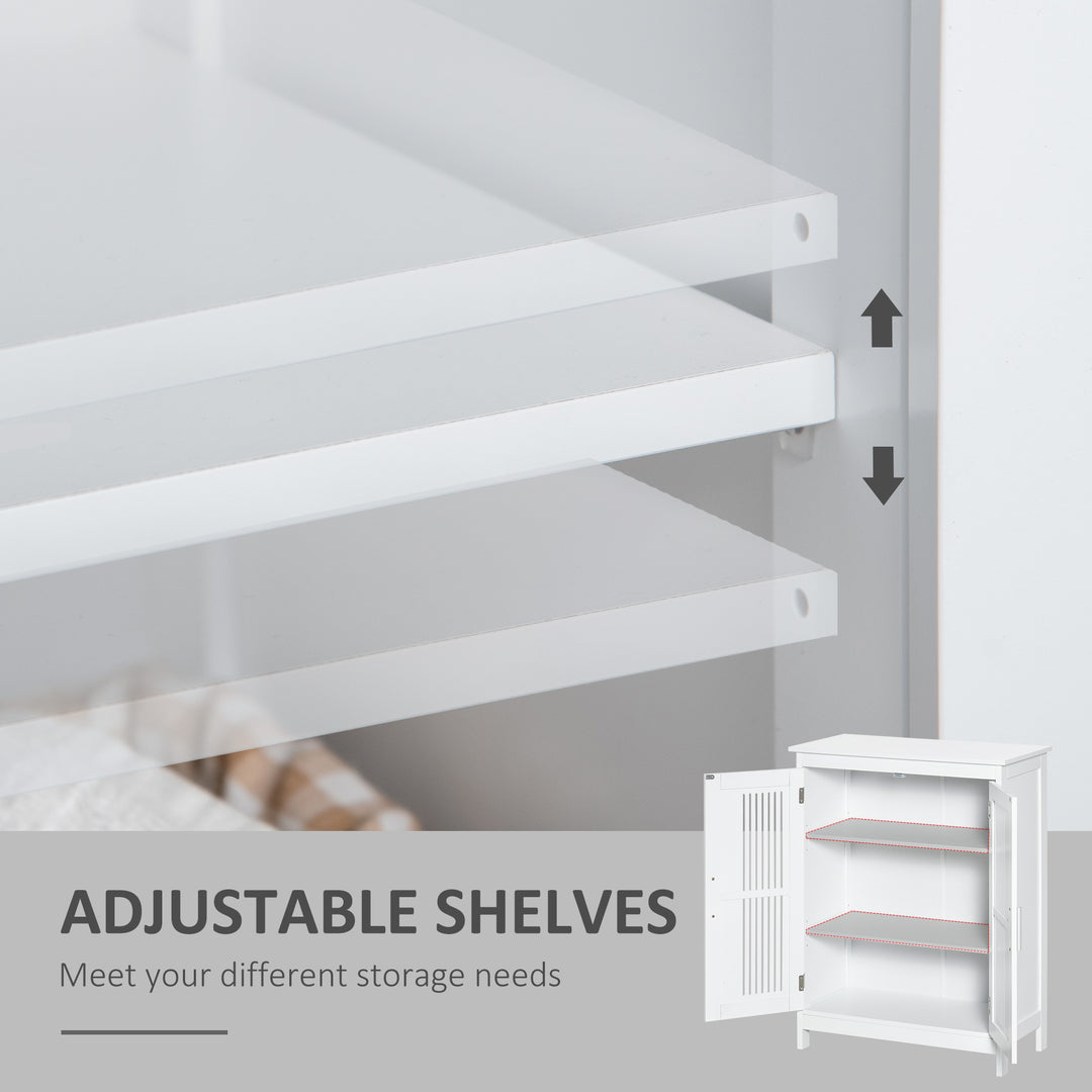 Modern Bathroom Floor Cabinet - White