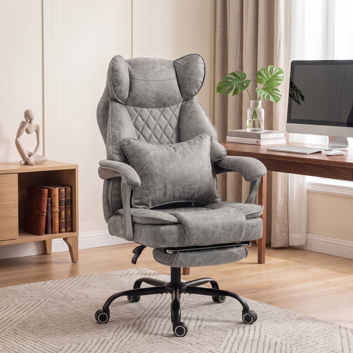 Executive Office Chair, Leathaire Big and Tall Office Chair 180 kg wit