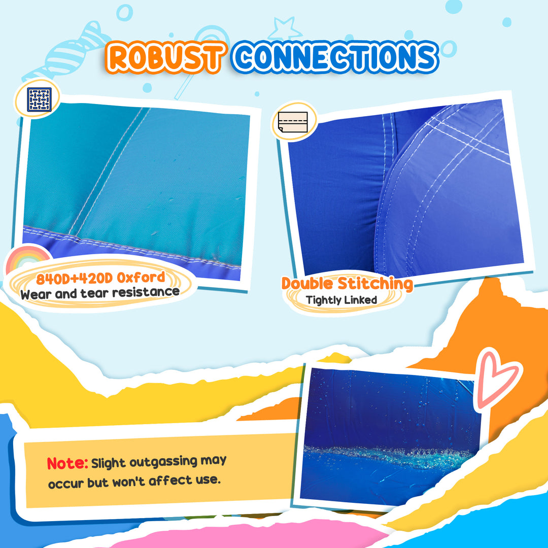 5 in 1 Bouncy Castle for Children with 550W Blower, Water Slide, Splas