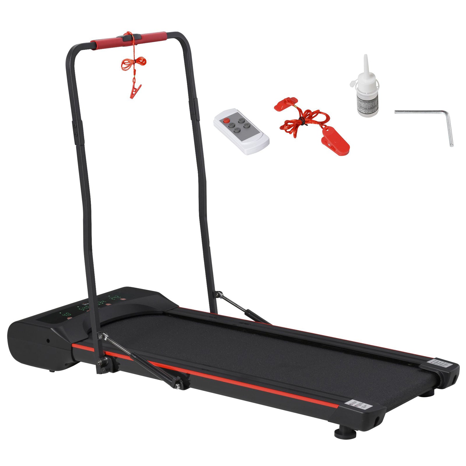 Foldable Walking Machine Treadmill 1-6km/h with LED Display & Remote Control Exercise Fitness for Home Office