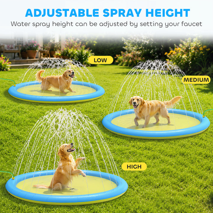 Dog Splash Pad for Garden, Patio, Summer Fun, 170 cm