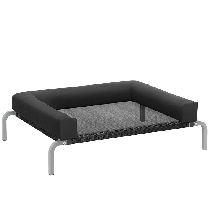 Elevated Dog Bed with Removable Bolsters, Raised Dog Bed for Small Bre