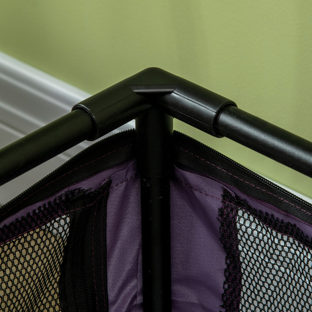 48.5cm Pet Carrier, with Cushion, for Miniature Dogs - Purple
