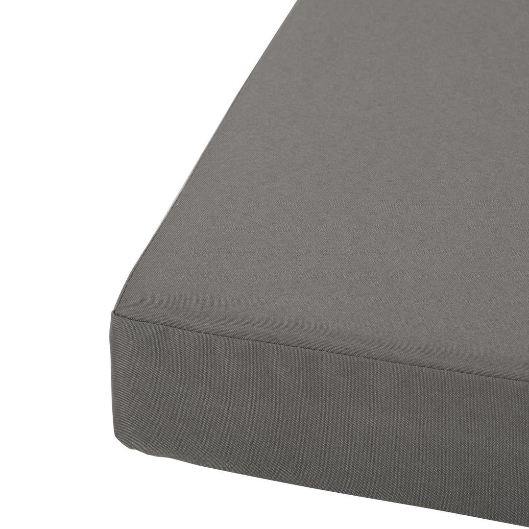 Outdoor Cushion Pad Set for Rattan Furniture, 7 Piece Garden Furniture Cushions ONLY, Grey