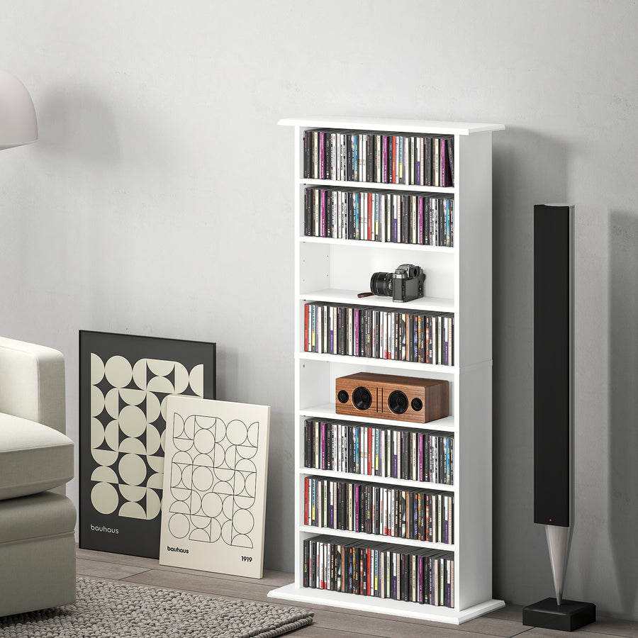 360 CD Storage Unit - White