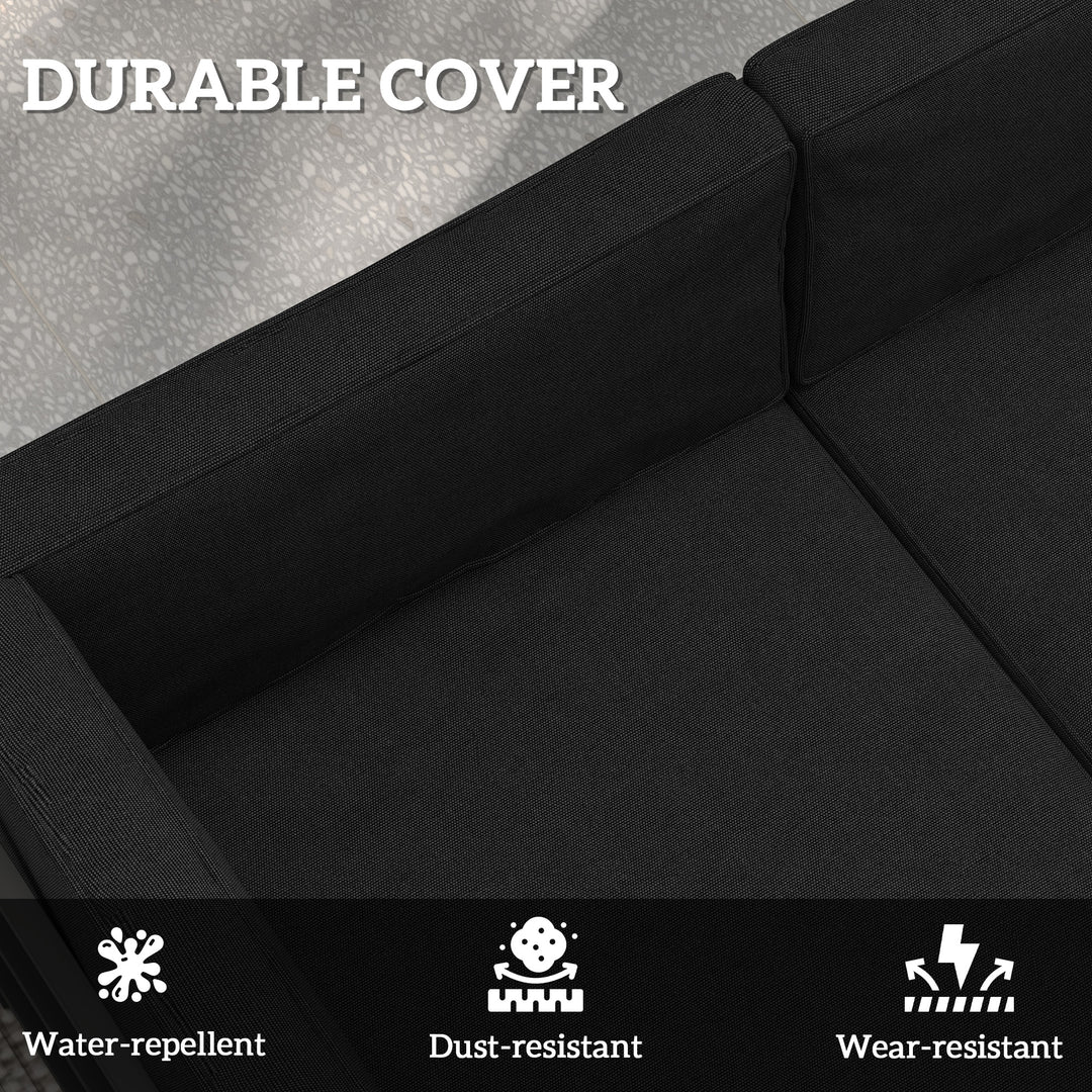 Set of 14 Dining Set Cushions - Black