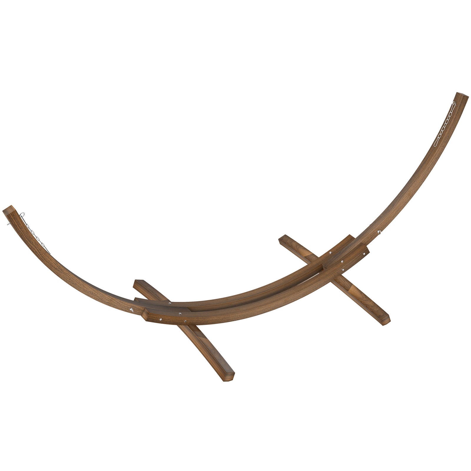 3.25m Wooden Hammock Stand Universal Fit Garden Picnic Camp Accessories, Brown