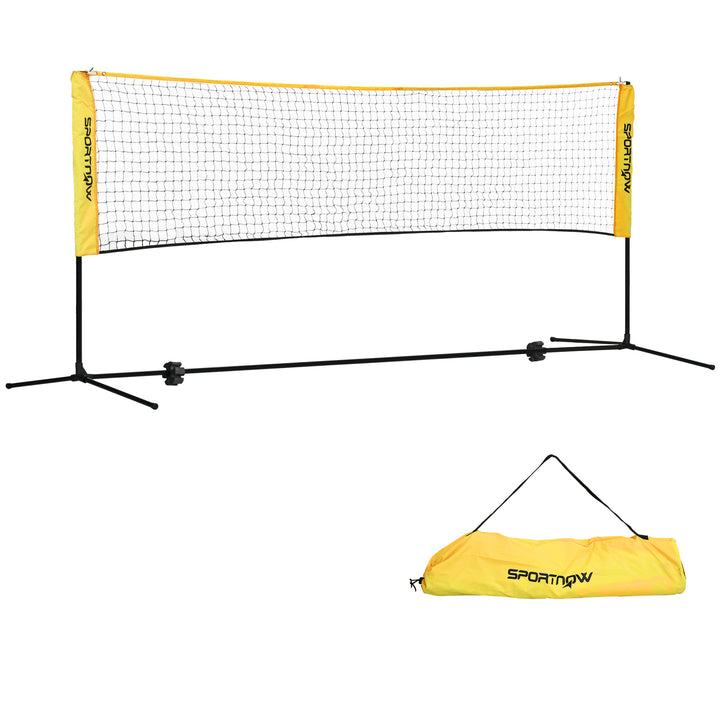 SPORTNOW Adjustable Height Badminton Net, 3m, Portable Outdoor Sports Net for Tennis, Pickleball, Volleyball, with Carry Bag | Aosom UK