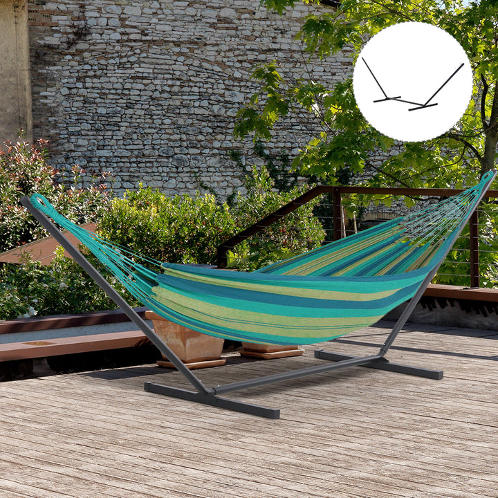 3.6m Extra-long Universal Hammock Stand Metal Frame Garden Camping Picnic Outdoor Patio Replacement – Stand Only
