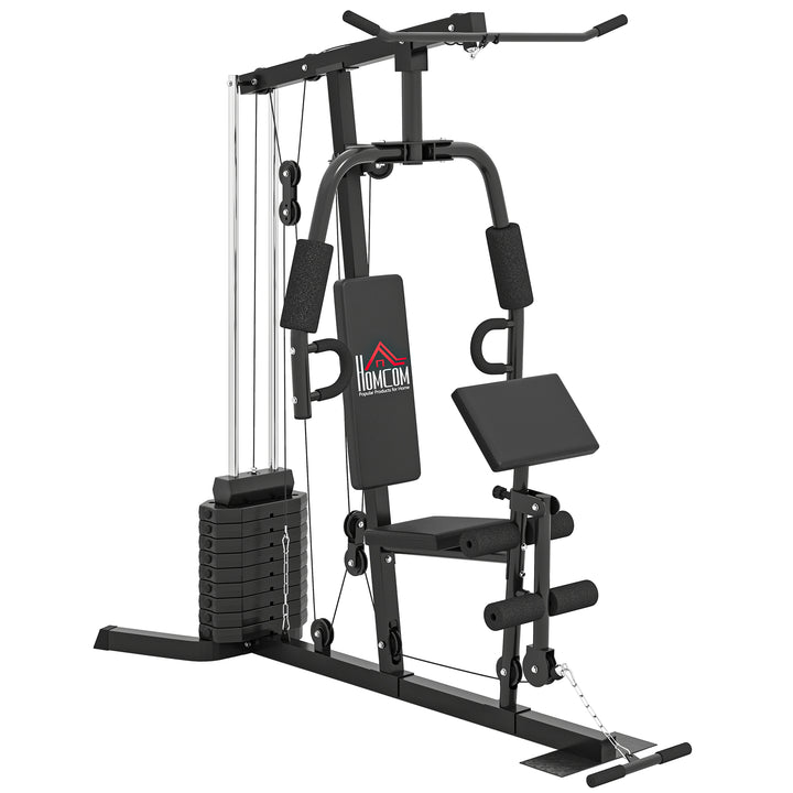 Multi-Exercise Gym Station, with 45kg Weight Stack, for Full Body Workout