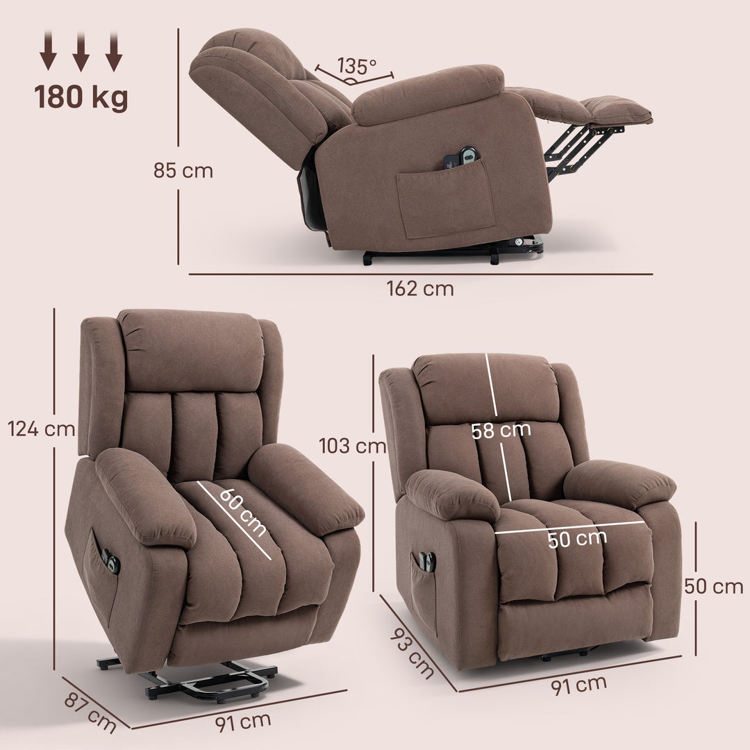 Power Lift Recliner Chair with Vibration Massage, Lift Chair for Elder