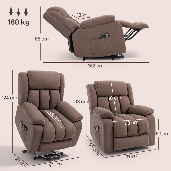 Power Lift Recliner Chair with Vibration Massage, Lift Chair for Elder