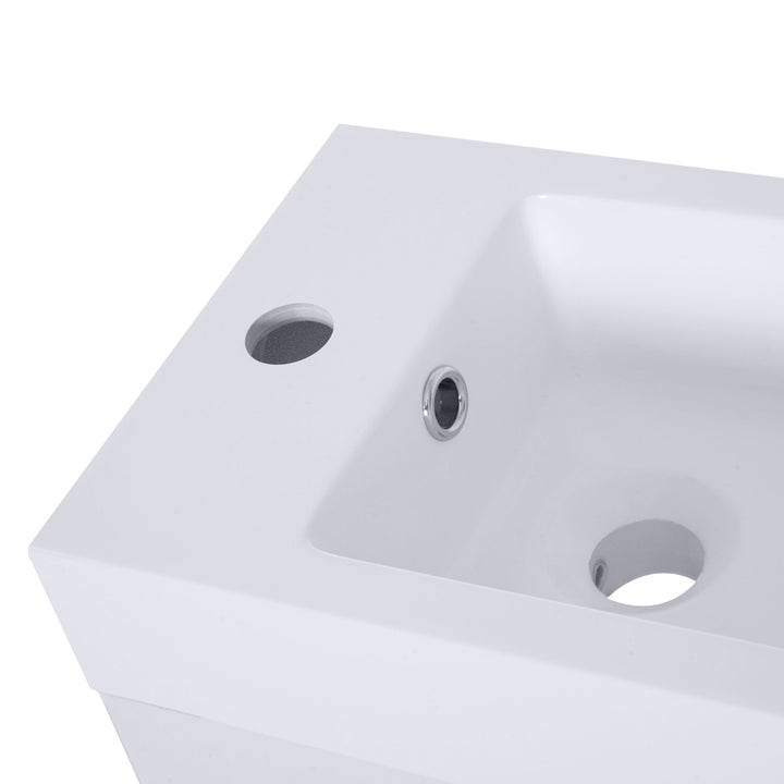 Under Sink Bathroom Vanity Unit Ceramic Basin Sink Cloakroom Storage Cabinet Home Furniture