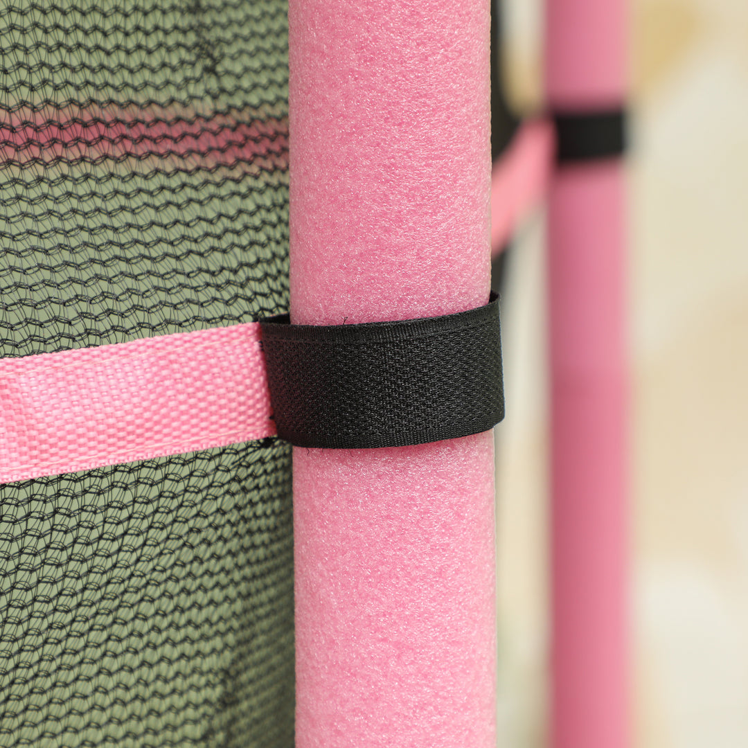 4.6FT/55" Kids Trampoline with Safety Enclosure, Outdoor Indoor Use, for Ages 3-10 Years, Pink