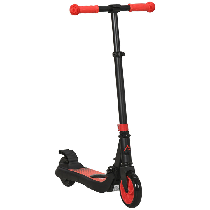 HOMCOM Folding Electric Scooter Adult E Scooter, 120W, with Rear Wheel Brake, 8km/h Maximum Speed, for Ages 6+ Years Old, Red | Aosom UK