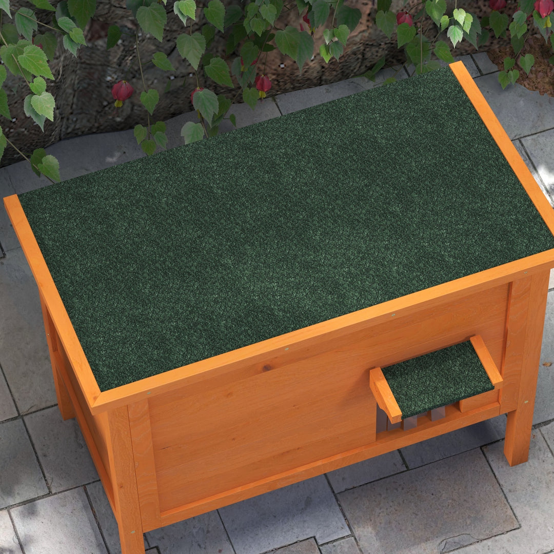 Feral Cat House, Wooden Insulated with Removable Floor, Water-Resistant Openable Roof - Orange