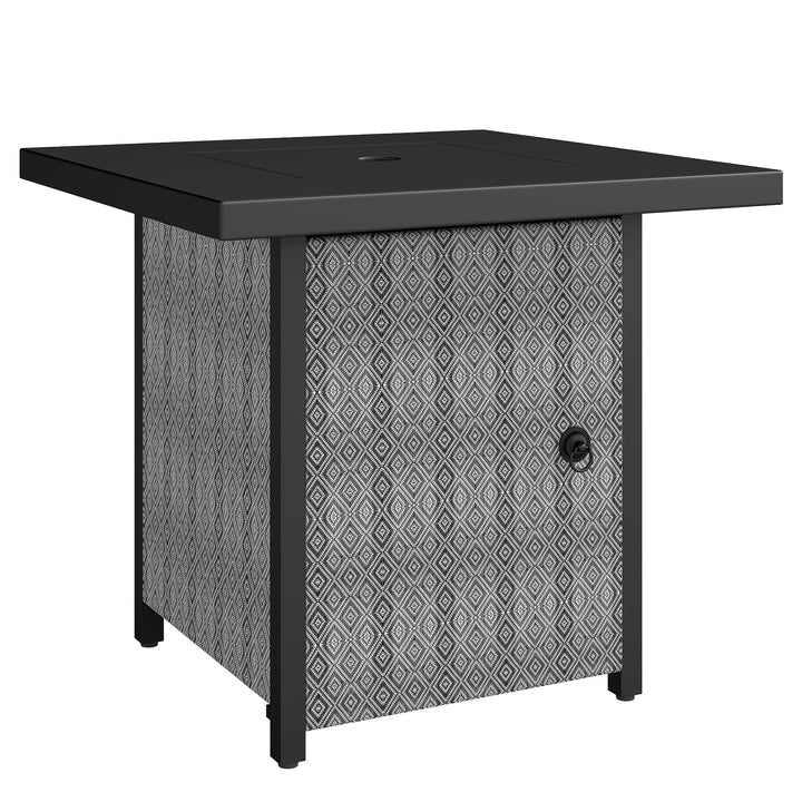 Propane Gas Fire Pit Table for Garden, 11.7 KW Smokeless Firepit Outdo