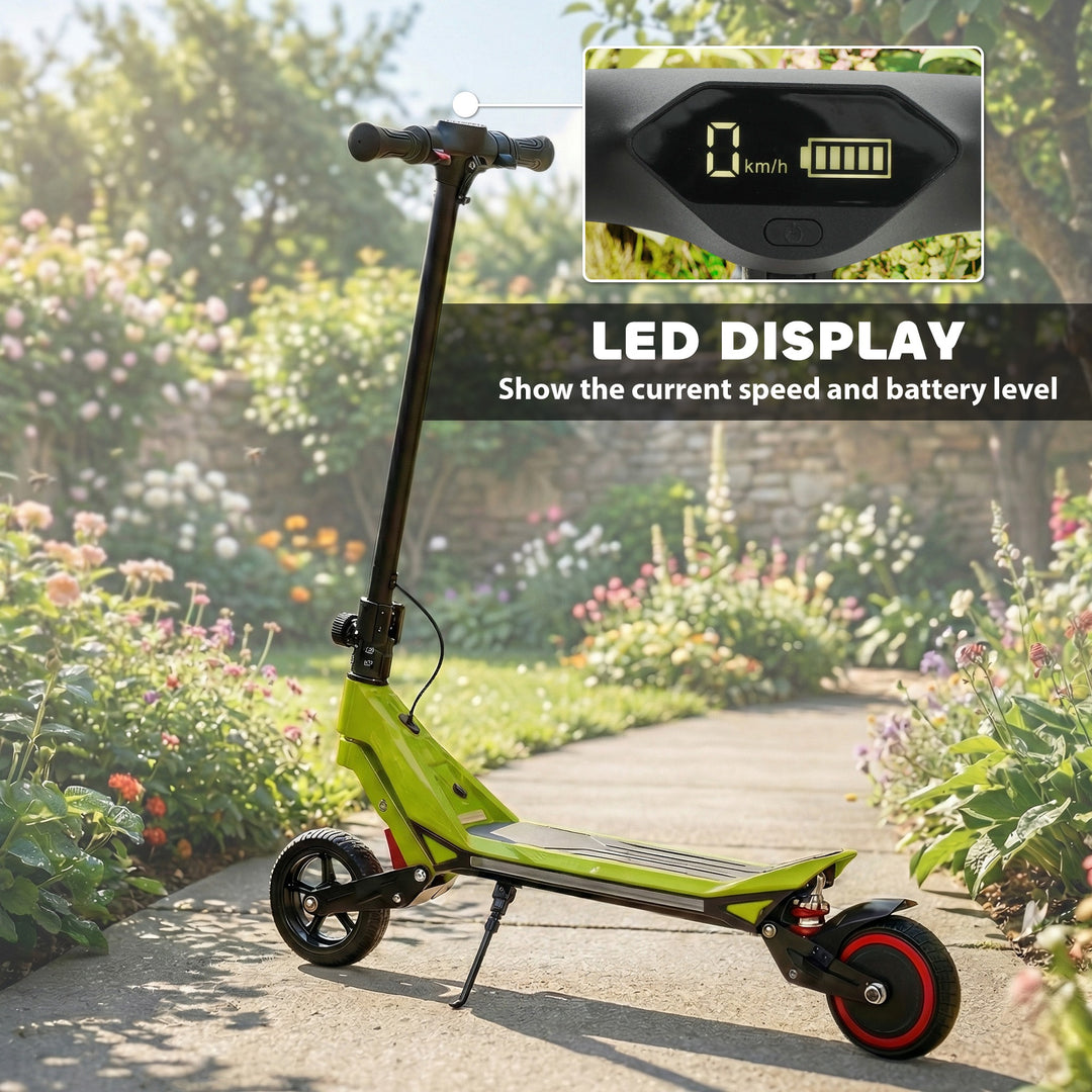 Electric Scooter for Kids, Foldable E Scooter for Age Age 6+ with LED 