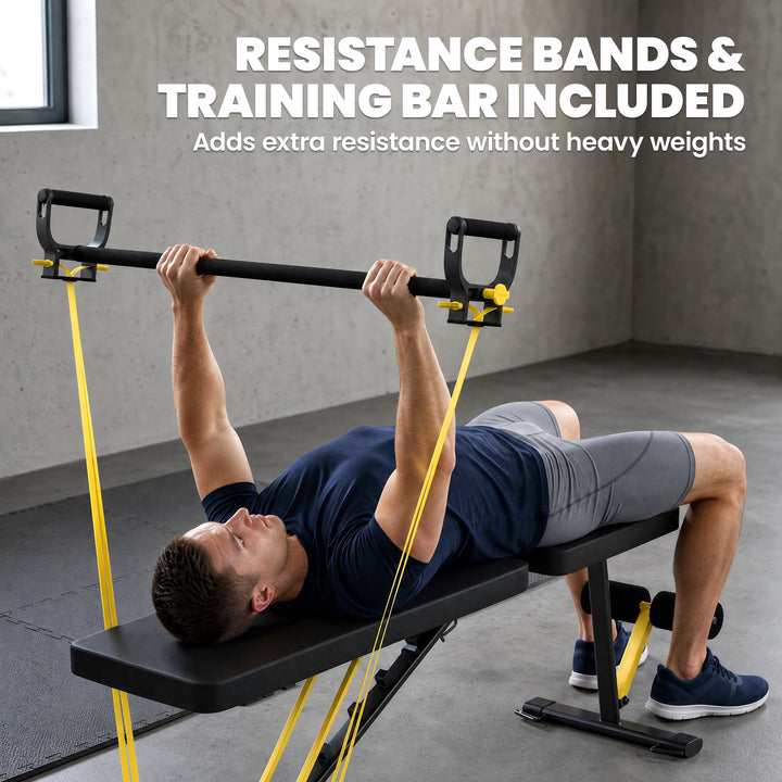 Adjustable Weight Bench, 300kg Incline Decline Flat Foldable Bench Pre